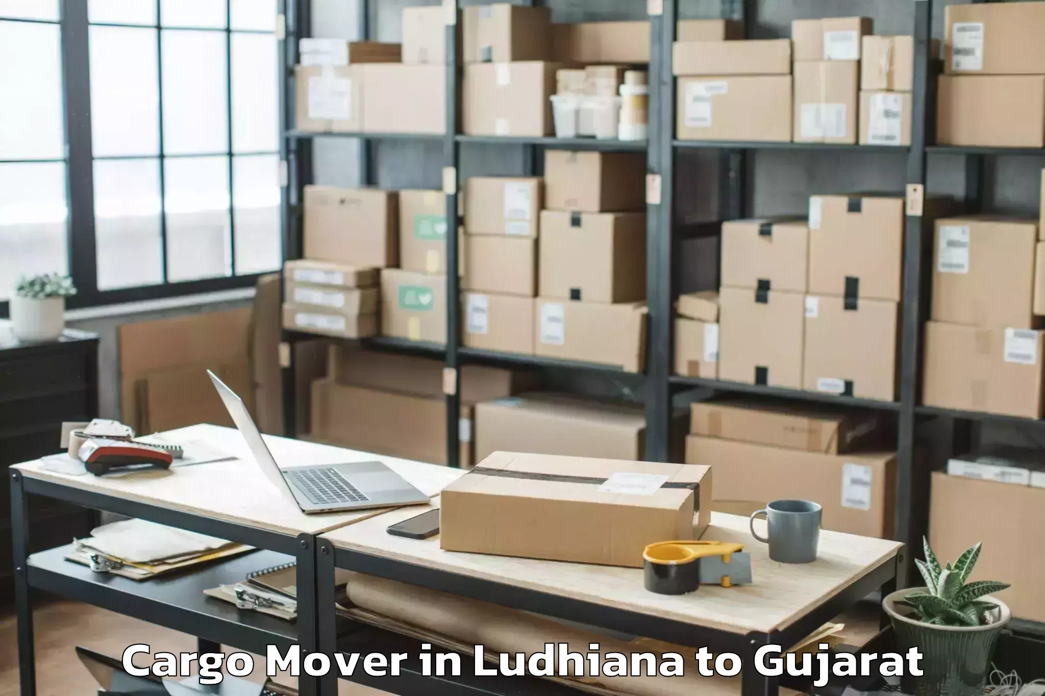 Book Ludhiana to Lodhika Cargo Mover